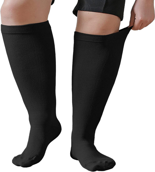 PUTUO Compressiesokken voor Dames en Heren: Compressiesokken Sokken voor Vliegen Atletiek Lopen Reizen Fietsen Sport 1 paar