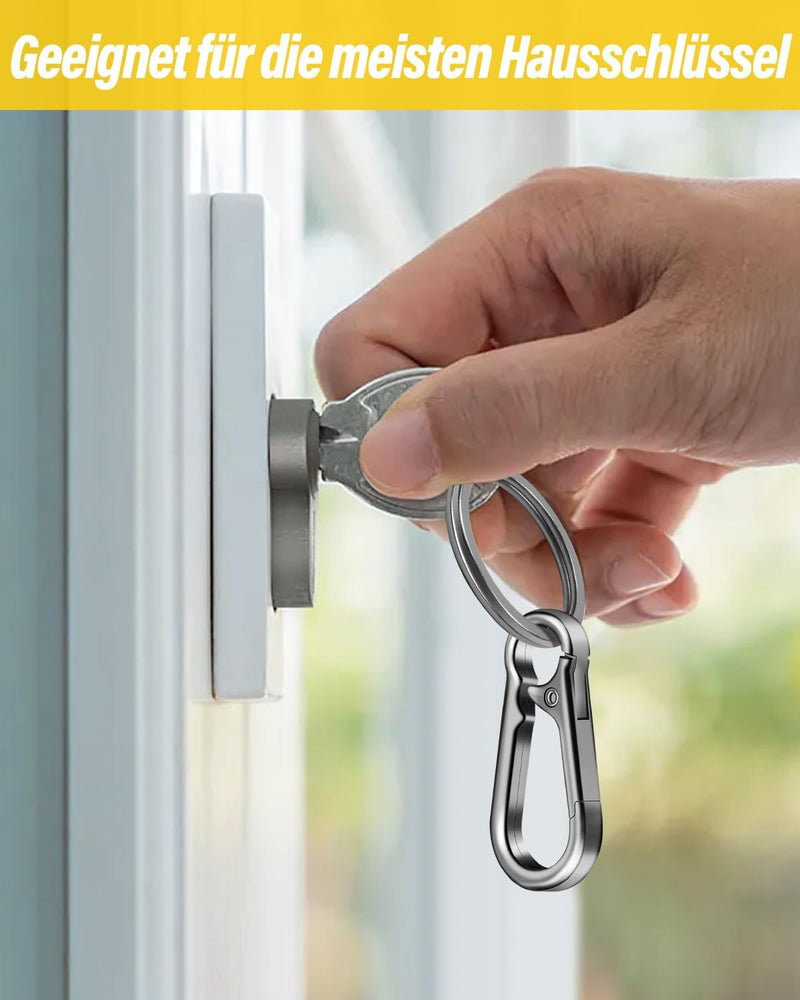 Laad afbeelding in Galerijviewer, Karabiner Sleutelhangers 3 Stuks met Sleutelring 4,7 cm – Sleutelhanger – Karabijnhaak
