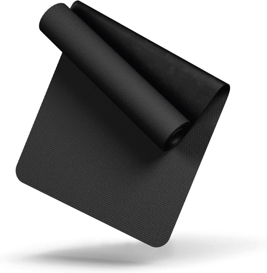 Vloerbeschermingsmat zwart 8 mm voor fitnessapparaten