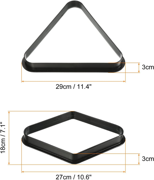Biljart ballenrek set 2-in-1 zwart
