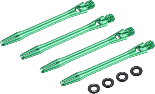 Dartschachten 4 stuks 45 mm van aluminium geel met 2BA schroefdraad – dart shafts – dart accessoires