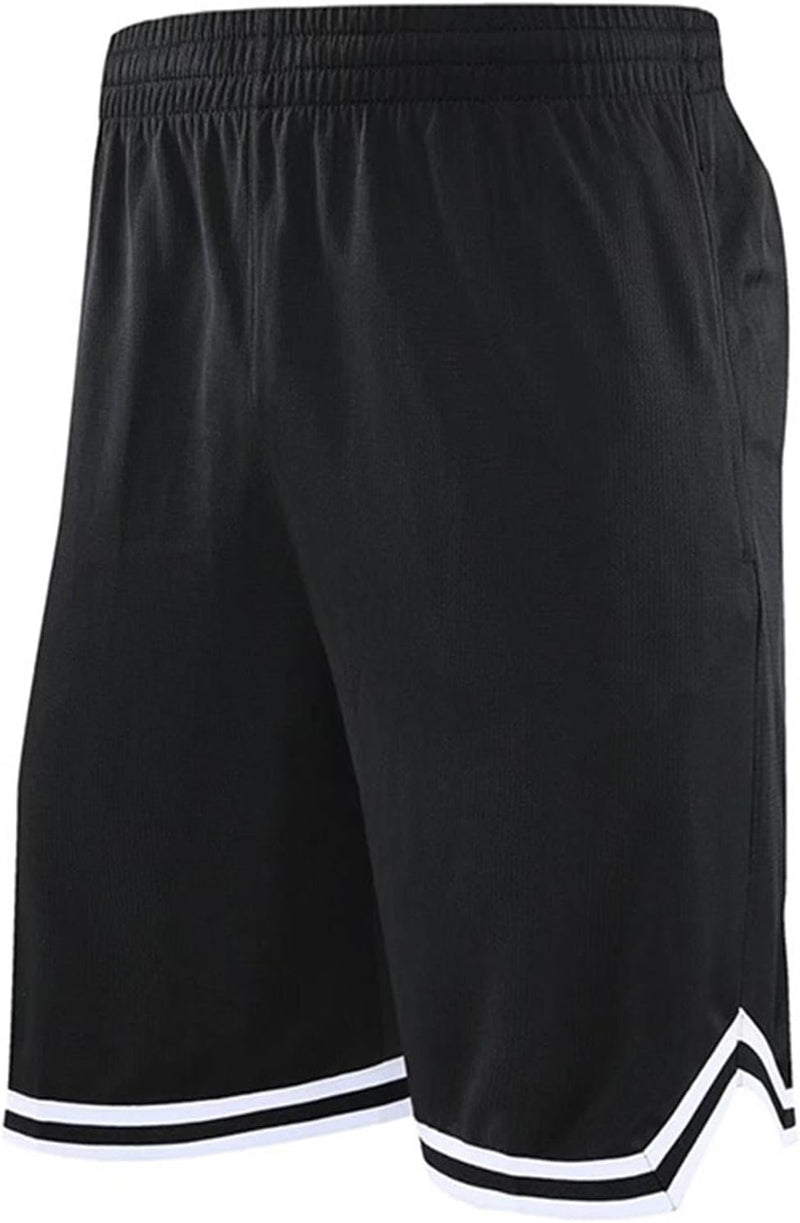 Laden Sie das Bild in Galerie -Viewer, Lange basketbalshort heren van ademend mesh met ritszak – sportshort – fitness broek
