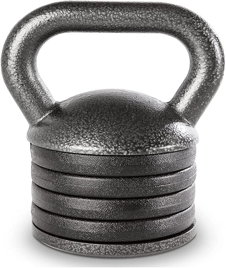 Laad afbeelding in Galerijviewer, Apex APKB-5009 Verstelbaar oefenkettlebell gewichtenset voor krachttraining en gewichtheffen voor thuisgymnastiek, grijs
