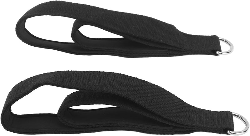 Load image in Gallery Viewer, Pilates double-loop straps, 2 pieces, with D-rings and soft cotton lining – reformer straps – Pilates accessories
