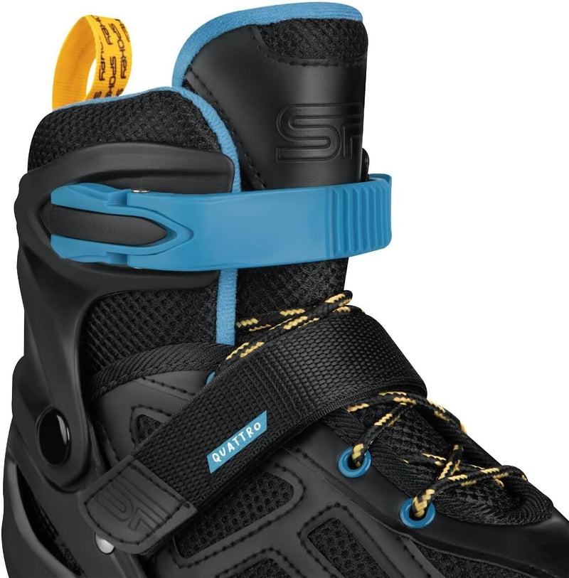 Load image into Gallery viewer, Verstelbare 4-in-1 skates voor kinderen – inline rolschaatsen triskates en schaatsen – zwart paars
