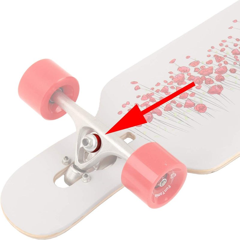 Laden Sie das Bild in Galerie -Viewer, Skateboard bushings 90A 4 stuks met washers zwart – stuurrubbers – longboard skateboard accessoires
