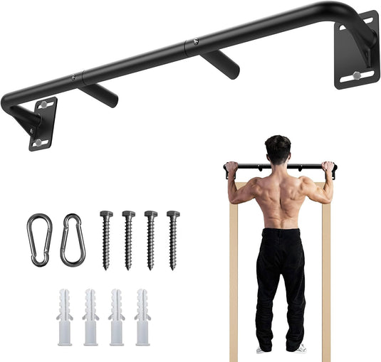 Wandgemonteerde optrekstang met meerdere gripposities tot 227 kg – pull-up bar – krachttraining