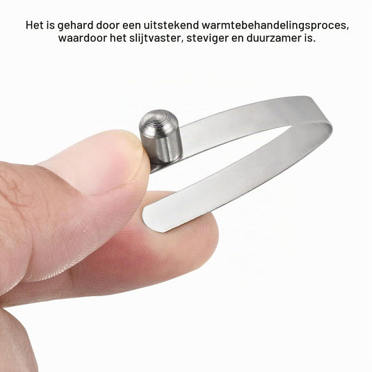 Veerklemmen voor telescopische buizen 8x6,5 mm (5 stuks) - Kajak peddel borgpennen - Tentpaal borgclips staal