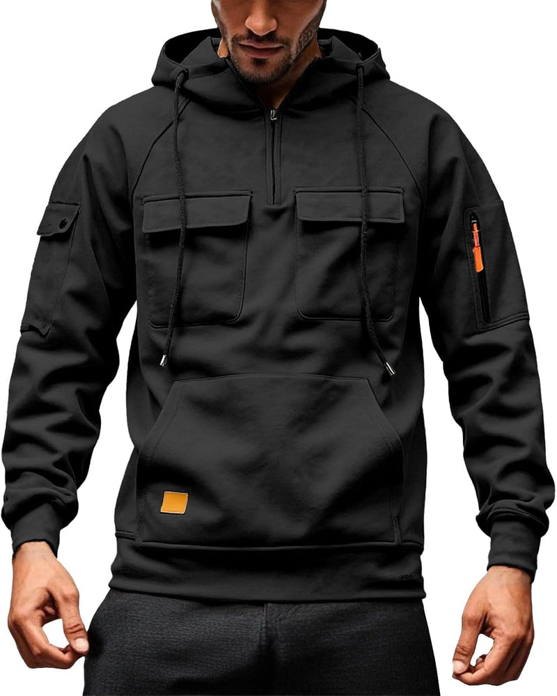 Chargez l'image dans la visionneuse de la galerie, Heren hoodie met capuchon en kangoeroezak voor de winter – sweater – capuchontrui
