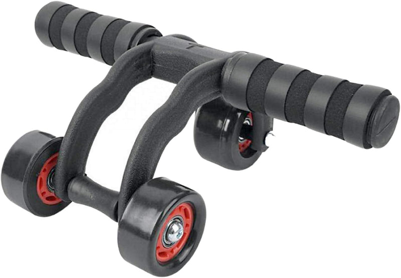 Laad afbeelding in Galerijviewer, Ab roller met 3 wielen en kniemat tot 100 kg – buikspiertrainer – ab wheel
