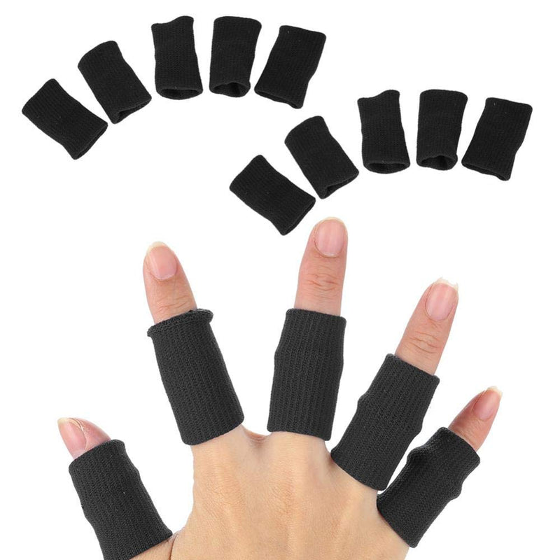 Charger l’image dans la visionneuse de galerie, Protège-doigts élastiques, lot de 10 en nylon et spandex pour le sport et le soutien – bandages pour doigts – compression des doigts
