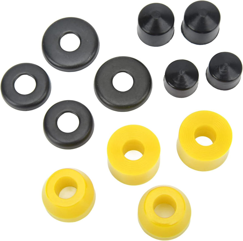 Laad afbeelding in Galerijviewer, Skateboard bushings 90A 12-delige vervangingsset – PU stuurrubbers – longboard skateboard accessoires
