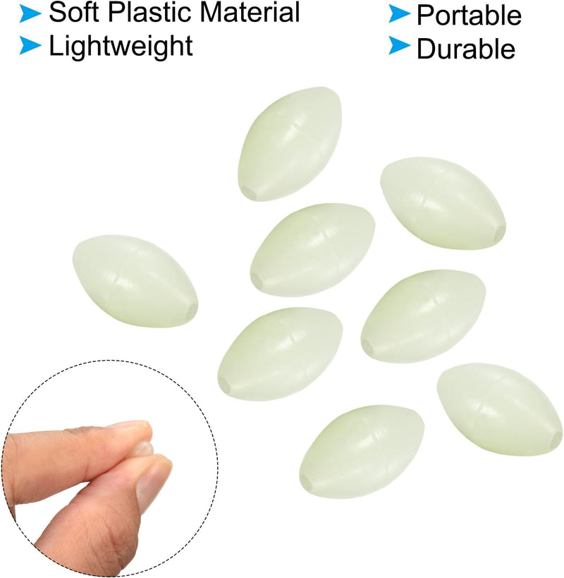 Chargez l'image dans la visionneuse de la galerie, Lichtgevende viskralen 100 stuks 8 x 6 mm met opbergdoos – glow beads – visaccessoires
