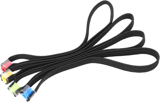 Vislijn spoelhouders 4 stuks 8,5 cm van elastische stof voor vliegvissen – tippet houders – hengelsportbenodigdheden