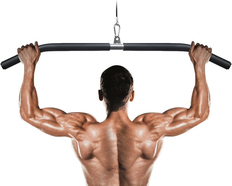 Load image into Gallery viewer, Lat pulldown stang voor kabelmachine 94 cm zwart
