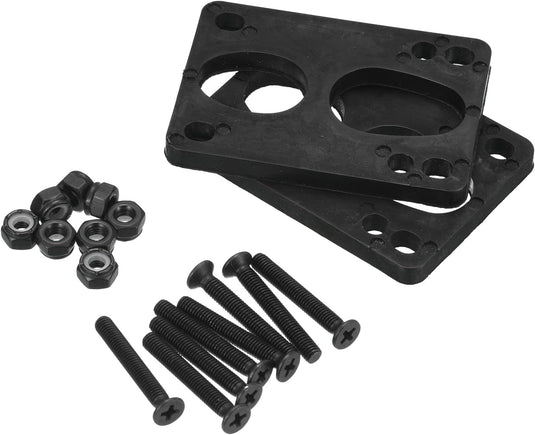 Skateboard riser pads 6 mm 2 stuks met 35 mm schroeven en moeren – shock pads – skate accessoires