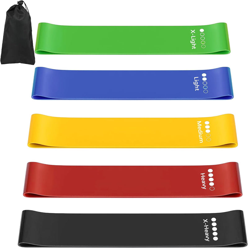 Load image into Gallery viewer, Resistance Band Set Van 5, Hoogwaardige Weerstandsbanden, Resistance Band Set Met Oefeninstructies En Draagtas, Gymnastiekband Voor Yoga, Pilates, Fitness, thuis trainen, stretchen
