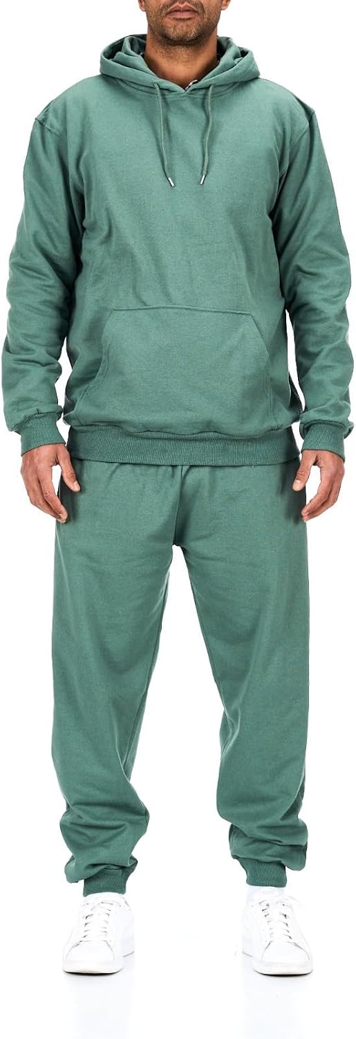 Tracksuit with joggers and sweatshirt made from 70% cotton with a slim fit - sportswear - jogging outfit