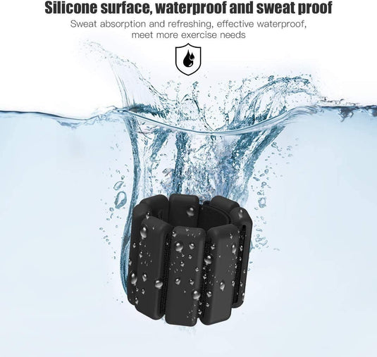 2 stuks verstelbare polsgewichten enkelgewichten voor oefeningen wandelen joggen yoga aerobics pilates gewichtsarmband fitnessarmband (14-23 cm)
