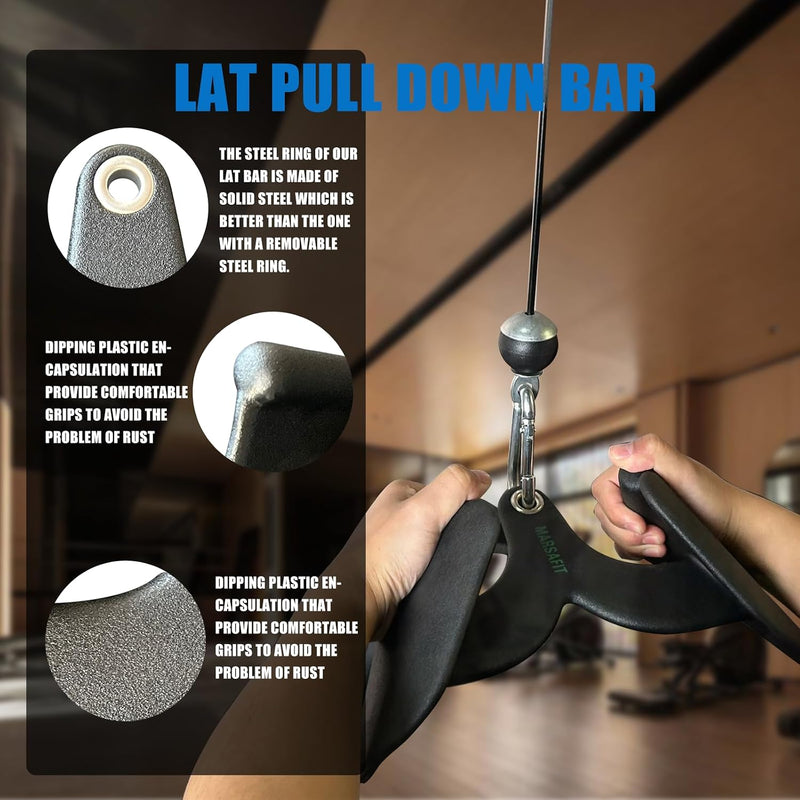 Laden Sie das Bild in Galerie -Viewer, Ergonomische lat pulldown handgreep voor kabelmachine
