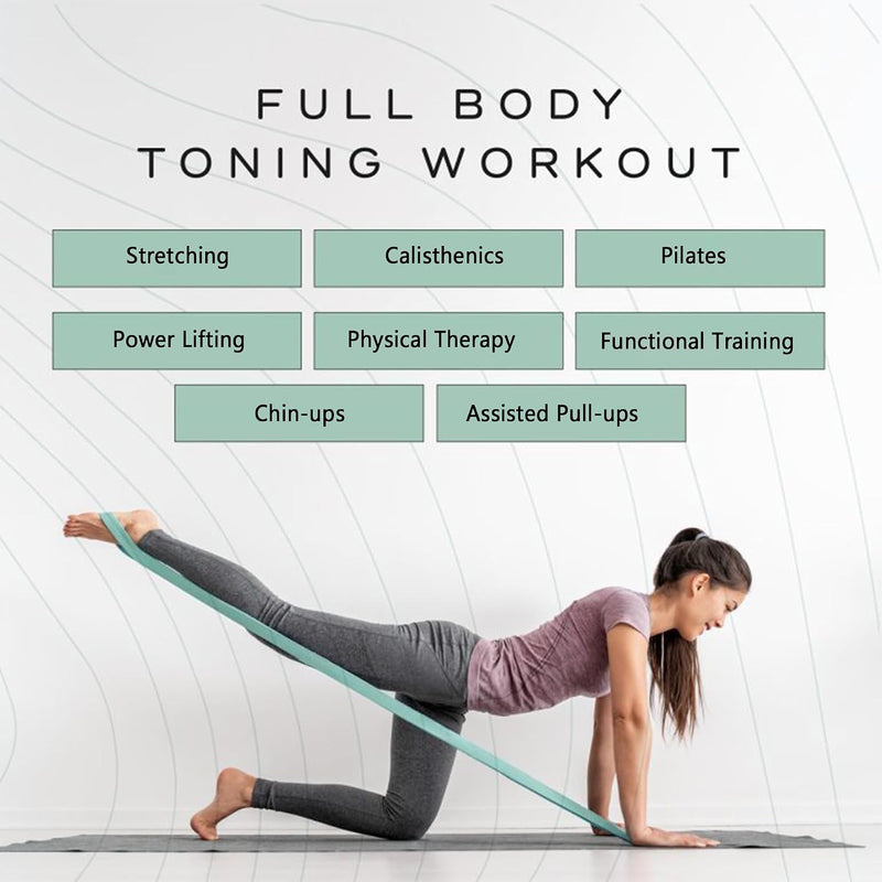Laden Sie das Bild in Galerie -Viewer, Lange fitnessbanden, stoffen fitnessbanden set van 3, weerstandsbanden met oefeninstructies en draagtas, antislip weerstandsbanden voor full-body workouts, yoga, pilates, krachttraining, fitness
