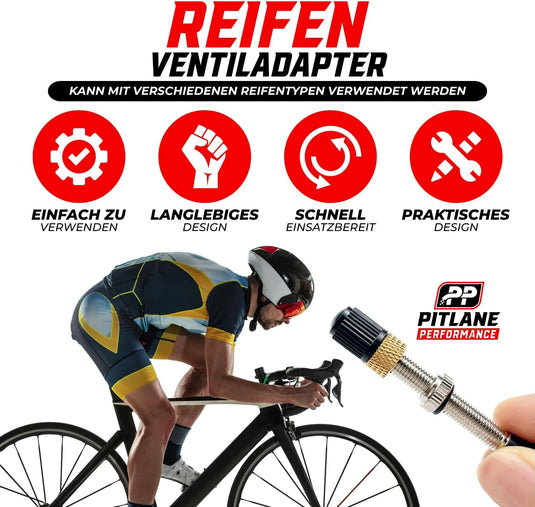 Fietsventiel adapter set 15-delig voor Presta Dunlop en Schrader – ventieladapter – fietsaccessoires