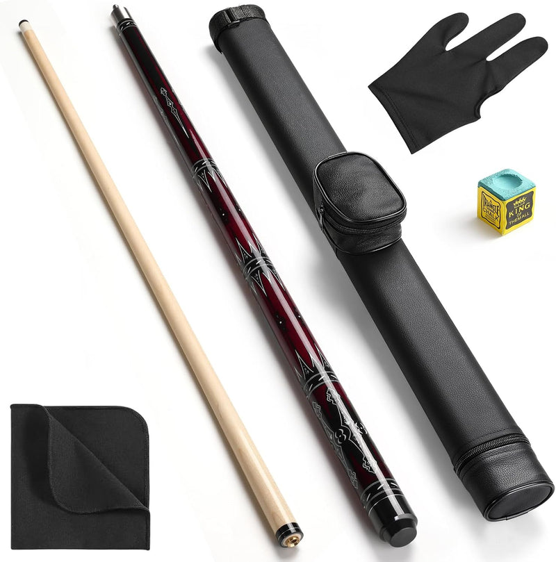 Laden Sie das Bild in Galerie -Viewer, Biljartkeu 147 cm 20 oz – Canadese Esdoorn Pool Cue 13 mm met Tas – 2-Delig
