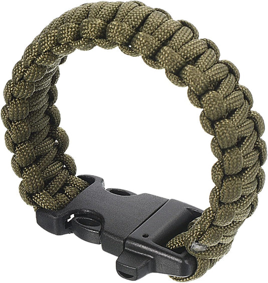 Survival-Paracord-Armband, 25 cm, geflochten, mit Verschluss – Outdoor-Armband – Camping-Zubehör
