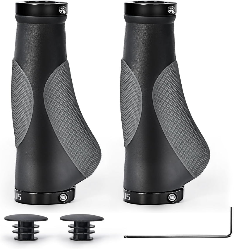 Laad afbeelding in Galerijviewer, Ergonomische fietshandvatten 22 mm voor draaigreepschakeling
