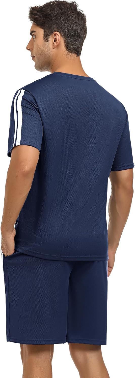 Chargez l'image dans la visionneuse de la galerie, Heren sportset met T-shirt en korte broek
