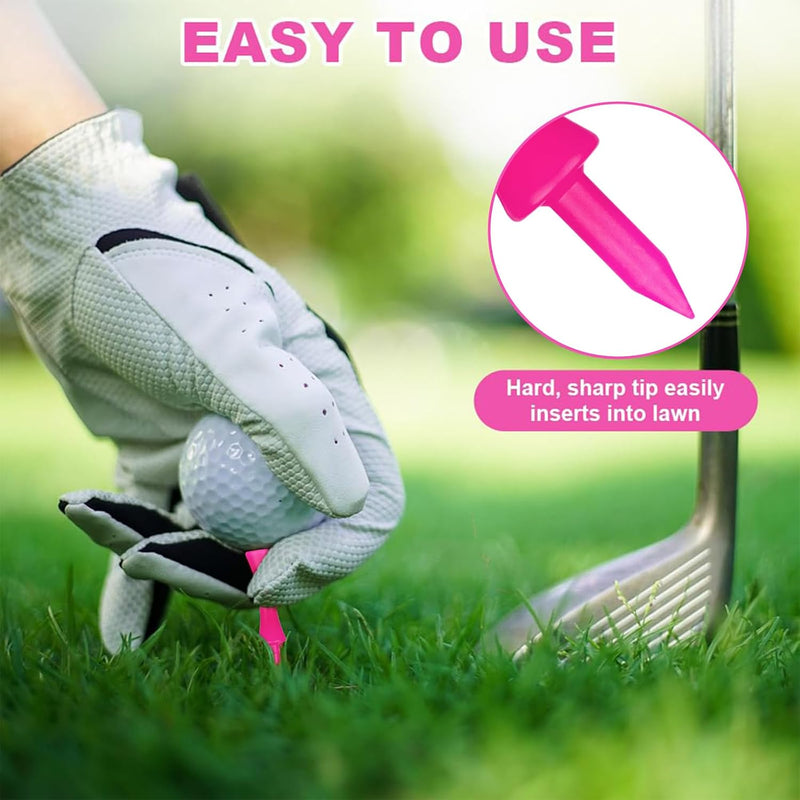 Laad afbeelding in Galerijviewer, Golftees 84 stuks van stevig kunststof in 7 verschillende hoogtes van 25 tot 70 mm – golfpinnetjes – afslagtraining
