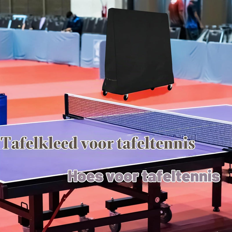 Charger l’image dans la visionneuse de galerie, Housse de protection imperméable pour table de tennis de table 185 x 165 x 70 cm en polyester Oxford 210D – housse de ping-pong – couverture de table
