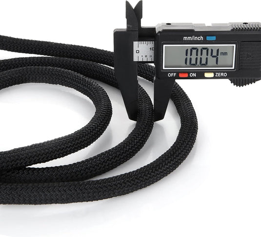 2x statisch outdoor touw 10 m x 10 mm – met 4 karabijnhaken en reflecterende details