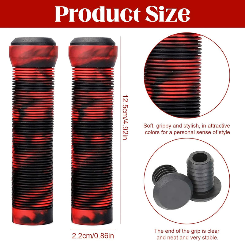 Chargez l'image dans la visionneuse de la galerie, Fietshandvatten set 22 mm zwart rood antislip

