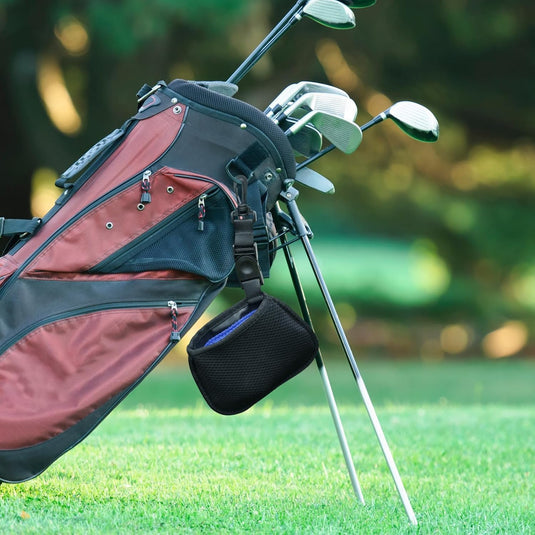 Golfclub-Reinigungstasche mit wasserdichter Innenlage und abnehmbarem Clip – Golfballreiniger – Golfpflege