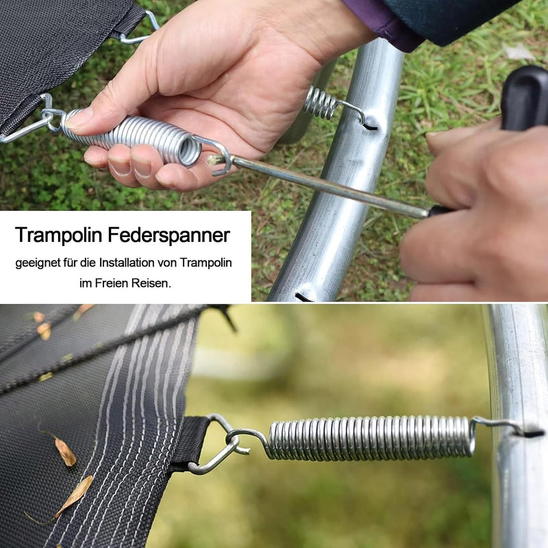 Carica immagine in Galleria Viewer, Trampoline veertrekkers 2 stuks met ergonomische T-handgreep – veerspanner – trampoline gereedschap
