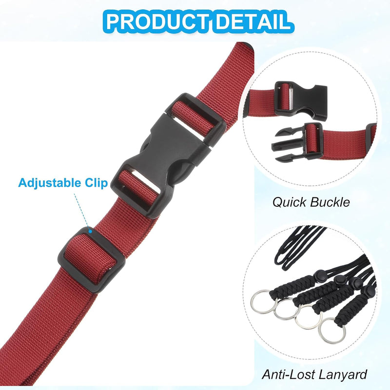 Laad afbeelding in Galerijviewer, Verstelbare rugzak borstband set met snelgesp en veiligheidskoord – borstriem – outdoor accessoires

