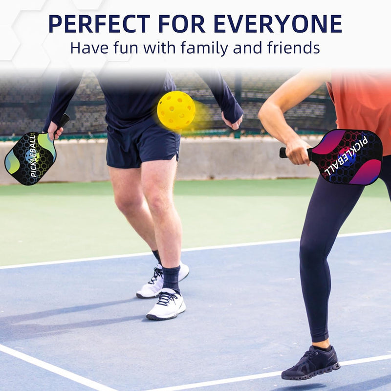 Load image into Gallery viewer, Pickleball set met 4 rackets en 4 ballen
