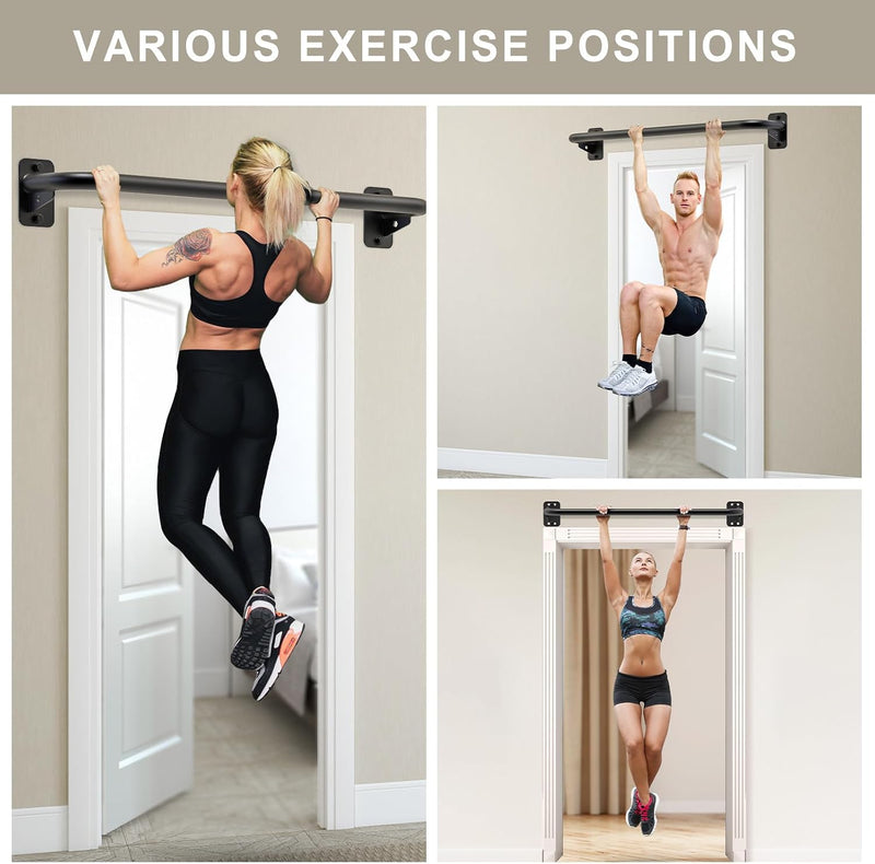 Chargez l'image dans la visionneuse de la galerie, Optrekstang 95 cm voor wand plafond en balk tot 227 kg – pull-up bar – krachttraining
