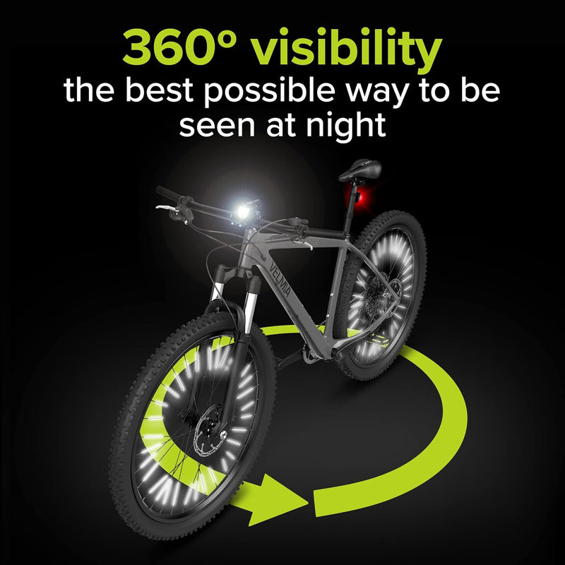 Laad afbeelding in Galerijviewer, Spaakreflectoren set voor fiets met 360° zichtbaarheid en kliksysteem – fietsreflectoren – spaakreflectoren
