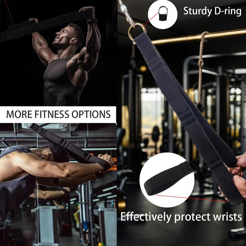Laden Sie das Bild in Galerie -Viewer, triceps touw fitness apparatuur, krachttraining Spantouw wordt geleverd met opbergtas, Triceps-trainer voor lat pulldowns, geschikt voor triceps krachttraining gym accessoire

