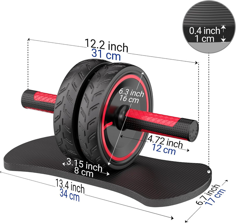 Laad afbeelding in Galerijviewer, Readaeer Ab-roller, buikspierwiel, buikspiertrainer, apparatuur voor thuis-fitnessruimte

