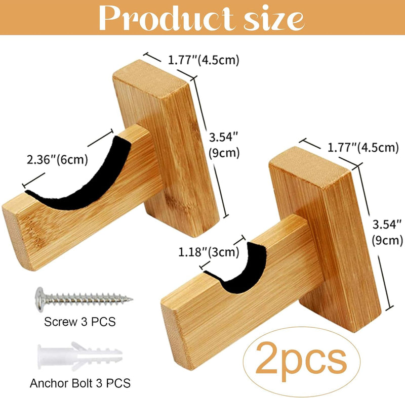 Load image into Gallery viewer, 2 pieces baseball bat holder, horizontally displayed, handmade solid wood baseball bat holder with felt lining and racket wall mount
