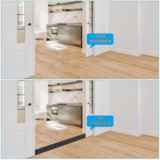 Zelfklevende vloer overgangsstrip 7,6 cm x 1 m - Vinyl laminaat afdekstrip & naadprofiel - Vloerovergangsstrip drempelprofiel