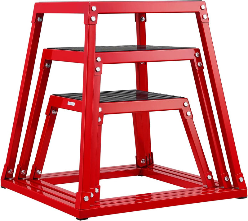 Chargez l'image dans la visionneuse de la galerie, Plyo box set met meerdere hoogtes 30-76 cm en antislip platform – jump boxes – plyometrische training
