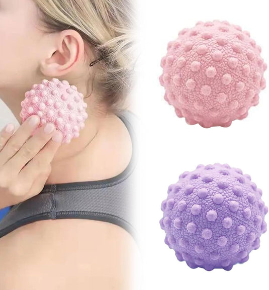 Stekelige massageballen set van 2 stuks 5 cm