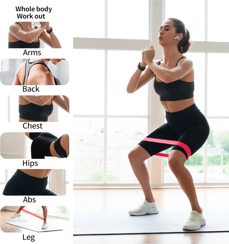Load image into Gallery viewer, Resistance Band Set Van 5, Natuurlijk latex Weerstandsbanden, Resistance Band Set Met Oefeninstructies En Draagtas, Gymnastiekband Voor Yoga, Pilates, Fitness, thuis trainen, stretchen
