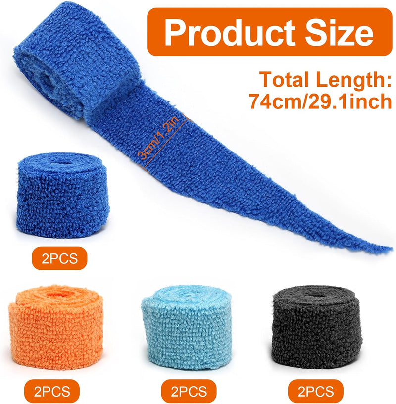 Laad afbeelding in Galerijviewer, Microfiber grip tape set 8 stuks multicolor
