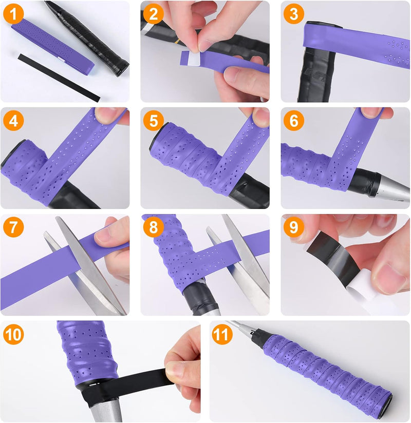 Laden Sie das Bild in Galerie -Viewer, Gripband set 6 stuks voor rackets multicolor
