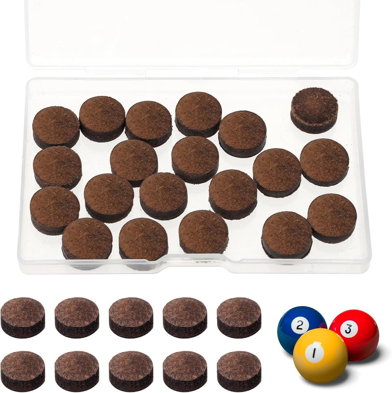 Laad afbeelding in Galerijviewer, JJUNW 20 stuks biljartkeu punten, 13mm poolkeu punten vervangingsset, biljart poolkeu tips vervangingstips biljart keu accessoires set voor biljartstokken snooker poolkeu
